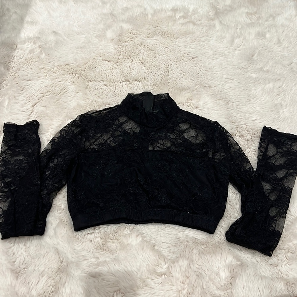 Black lace top